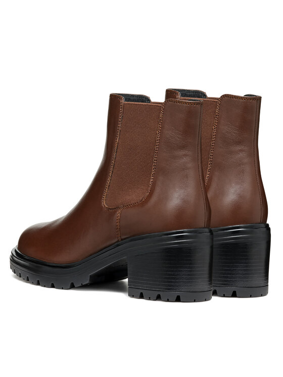 Geox Geox Kotníková obuv s elastickým prvkem D Damiana D16QCE 043NH C6006 Hnědá