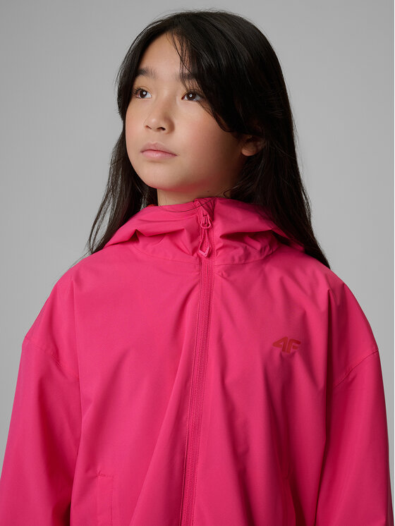 4F 4F Kurtka przejściowa OUTERWEAR Różowy Loose Fit