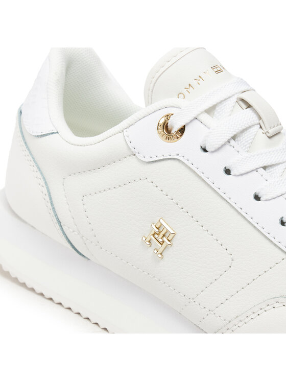 Tommy Hilfiger Tommy Hilfiger Laisvalaikio batai Elevated Essent Runner Monogram FW0FW08285 Balta