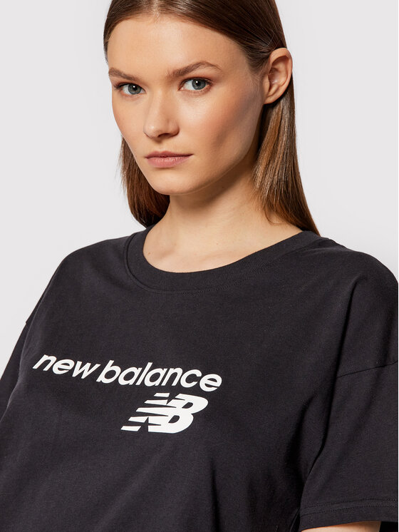 New Balance New Balance T-Shirt WT03805 Czarny Relaxed Fit