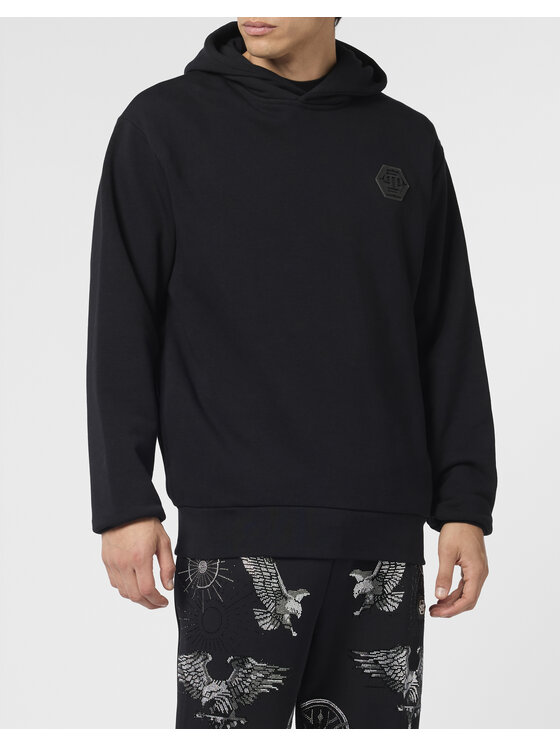PHILIPP PLEIN PHILIPP PLEIN Bluza 24629 Czarny Regular Fit