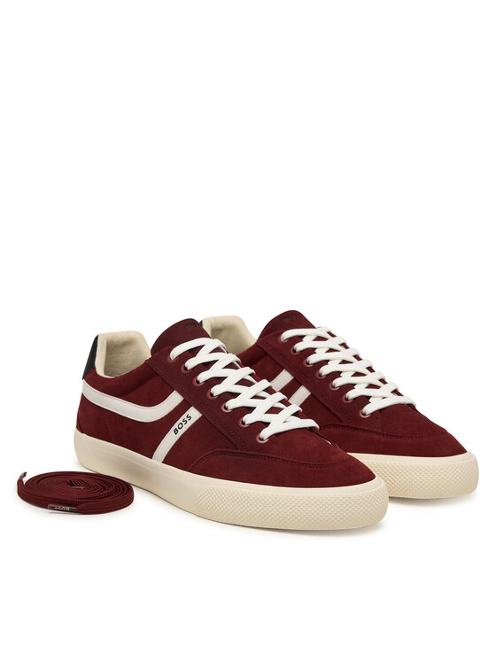 BOSS BOSS Sneakers aus Stoff Aiden 50568469 Dunkelrot