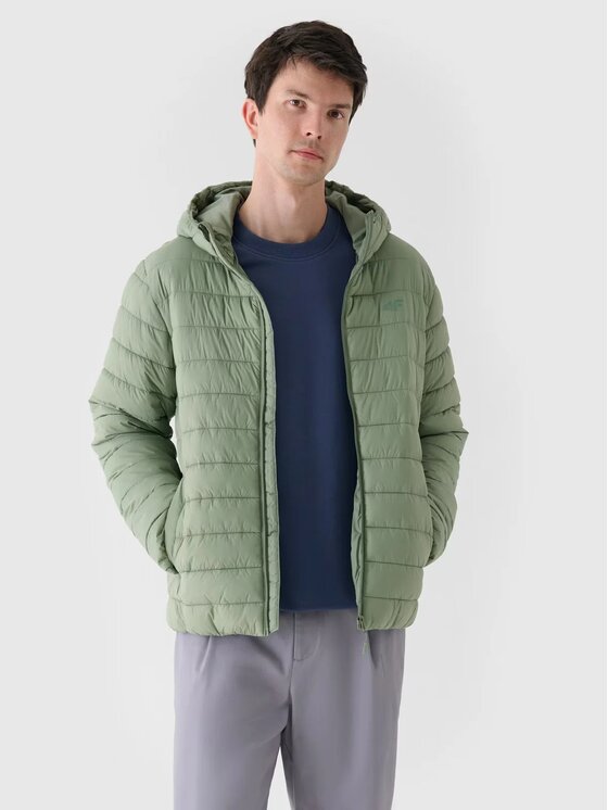4F 4F Giubbotto piumino 4FWAW24TDJAM484-43S Verde Regular Fit