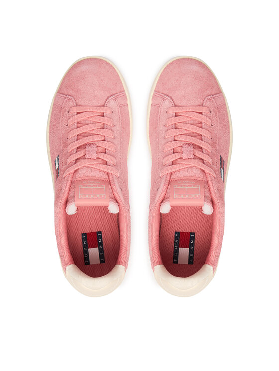 Tommy Jeans Tommy Jeans Sneakersy Logo Suede Archive EN02985 Różowy