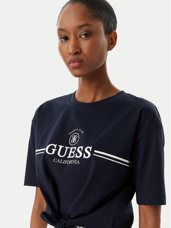 Guess Guess T-shirt V6GI20 K3509 Blu scuro Regular Fit