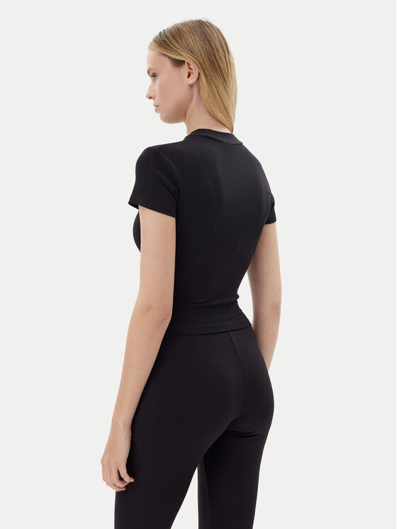 Guess Guess Tričko O5GP04 KCDA2 Čierna Slim Fit