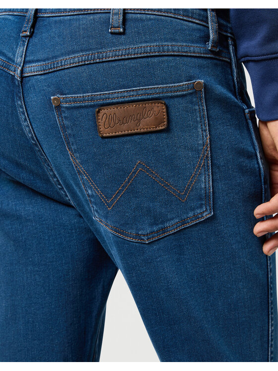 Wrangler Wrangler Jeansy LARSTON Niebieski Slim Fit