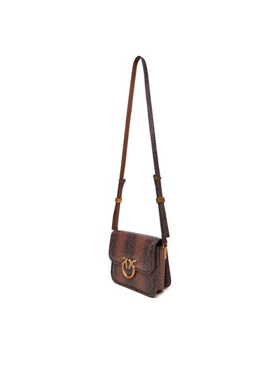 PINKO PINKO Handtasche Love Box Bag Fl Mini PE 25 PLTT 104297 A2CH Braun