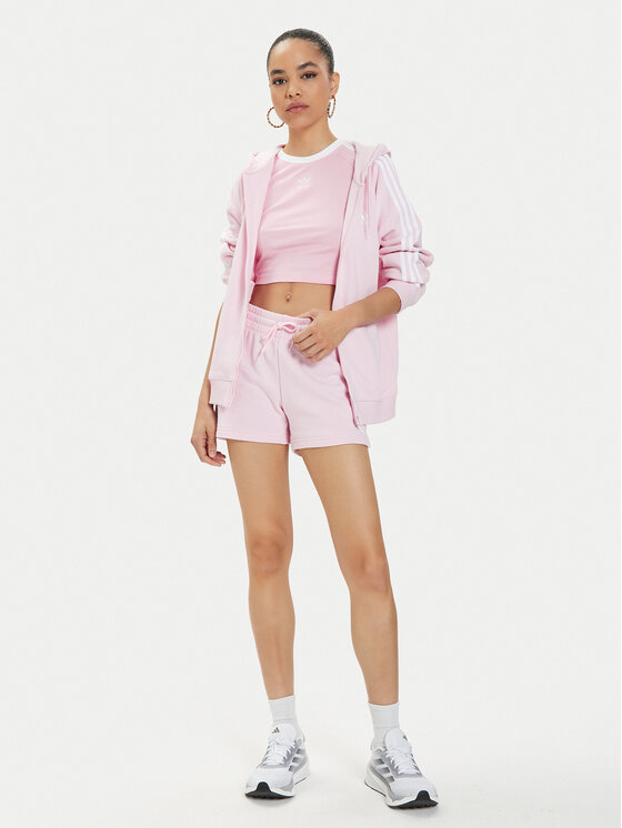 adidas adidas Sportovní kraťasy Essentials Linear IC6877 Růžová Slim Fit