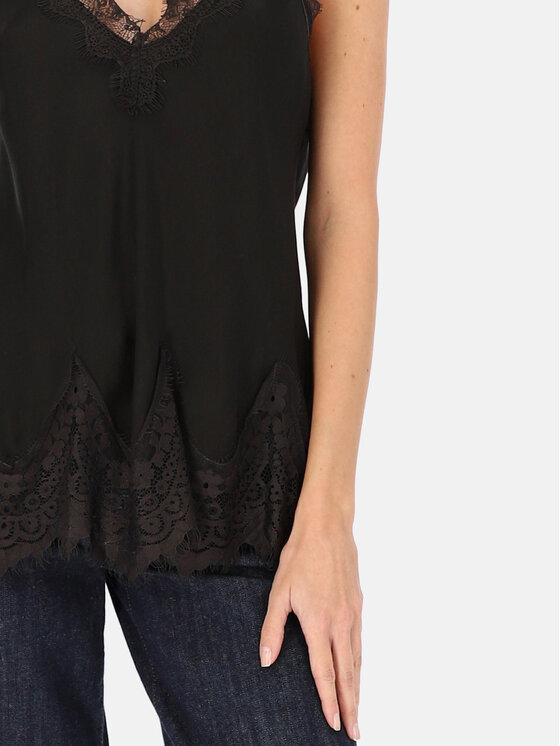 L’AF L’AF Top Camilla Czarny Regular Fit