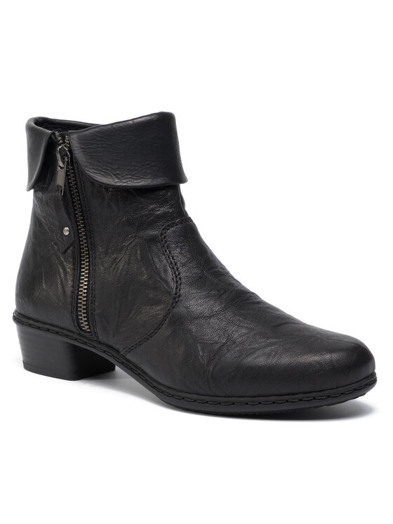 Rieker Rieker Botine Y07A8-01 Negru