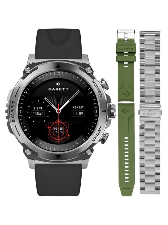 Garett Garett Zegarek 5904238486863-PAY-BLACK Czarny