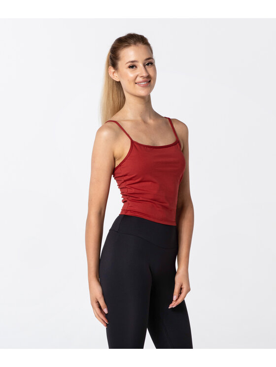 Carpatree Carpatree Top BasicTop Czerwony Fitted Fit