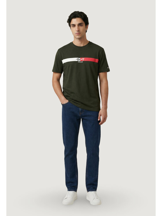 Tommy Jeans Tommy Jeans T-shirt DM0DM22539 Verde Casual Fit