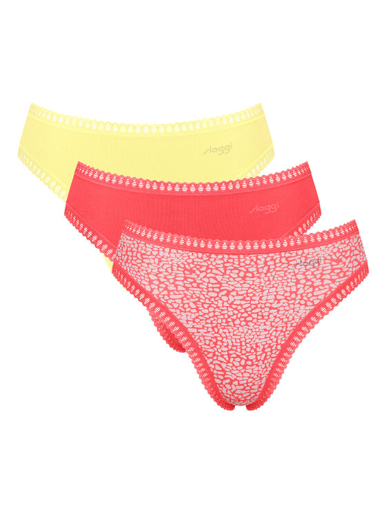 Sloggi Sloggi Set 3 parov spodnjih hlačk Go Crush 10219672 Pisana