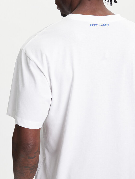 Pepe Jeans Pepe Jeans T-shirt Red Bull Racing History RM500020 Bianco Regular Fit