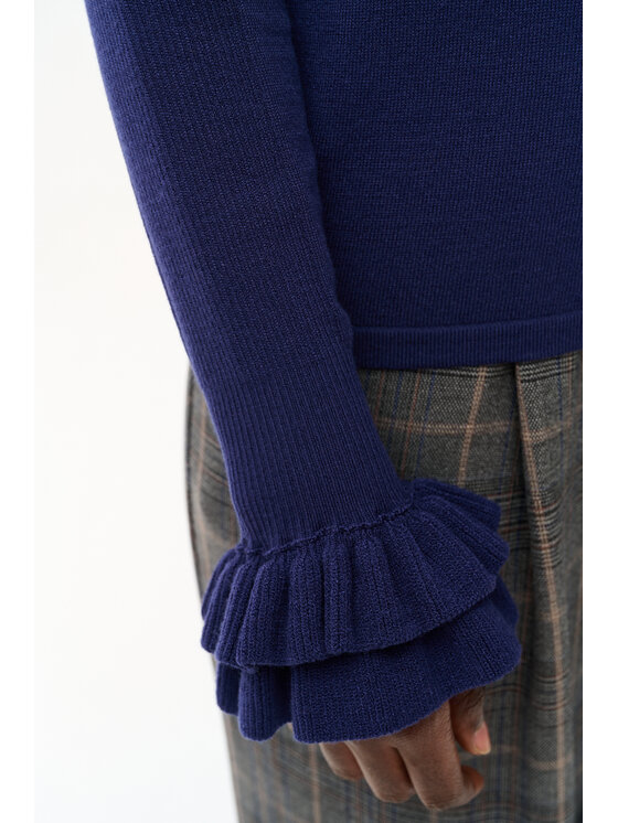 blue shadow blue shadow Sweter Daxy Granatowy Regular Fit
