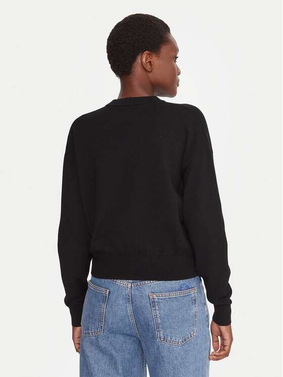 HUGO HUGO Pulover Slogix_B 50548145 Negru Relaxed Fit