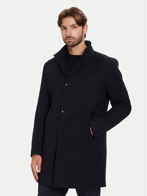 Bugatti Bugatti Преходно палто 821429-84220 Тъмносин Regular Fit