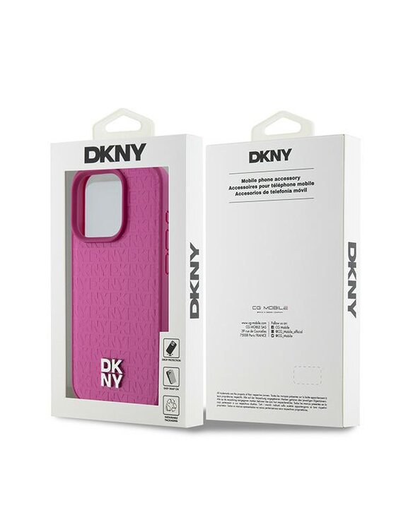 DKNY DKNY Etui na telefon Apple iPhone 15 Pro Różowy