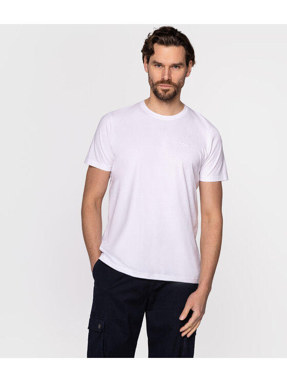 Lee Cooper Lee Cooper T-Shirt OBUTCH Biały Regular Fit