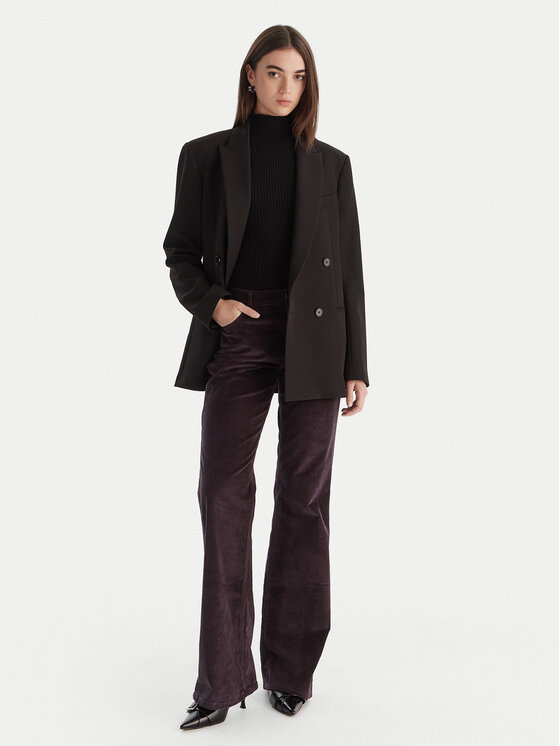 PINKO PINKO Bavlnené nohavice Old Velvet 105662 A2WS Fialová Regular Fit