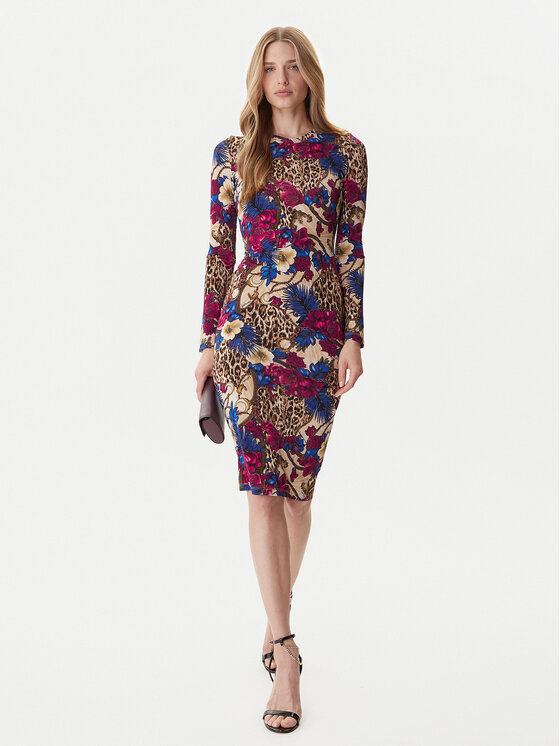 Just Cavalli Just Cavalli Kleid für den Alltag 79PAO952 JS531 Bunt Slim Fit