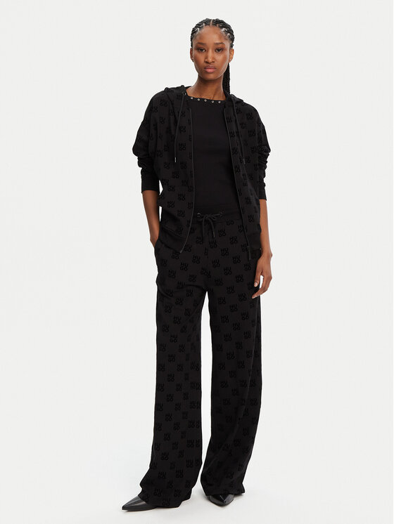 HUGO HUGO Jogginghose Flokki 50531676 Schwarz Relaxed Fit