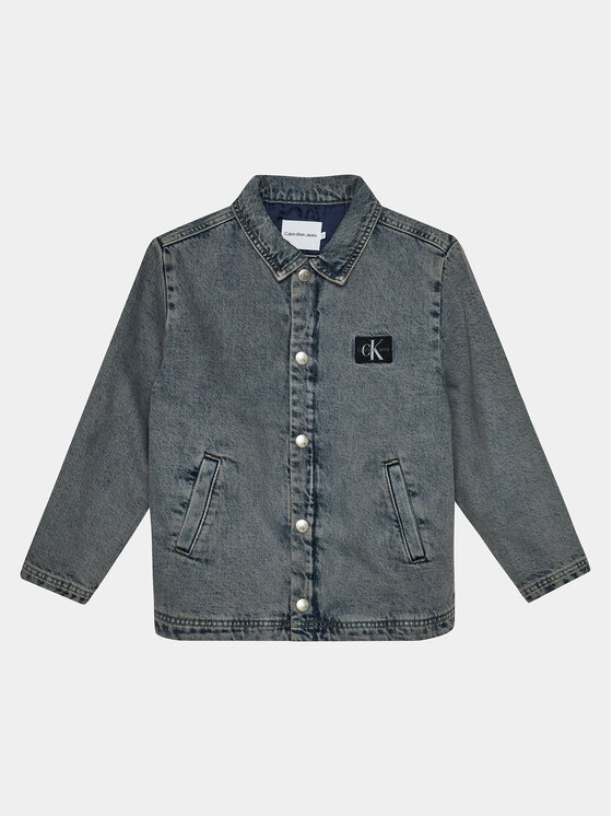 Calvin Klein Jeans Calvin Klein Jeans Traper jakna Skater IU0IU00537 Plava Relaxed Fit