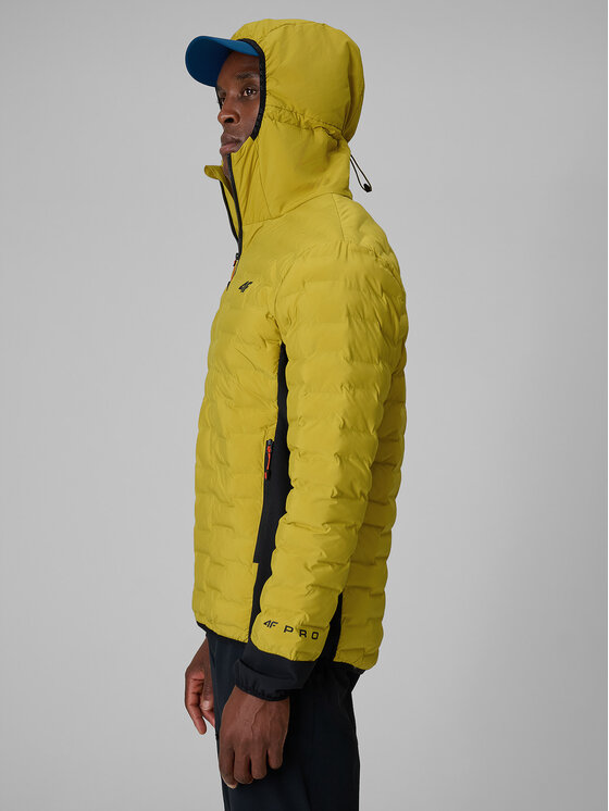 4F 4F Kurtka outdoor TREKKING Żółty Regular Fit