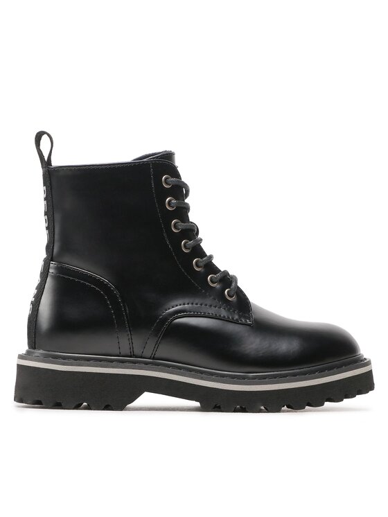 Trappers Pepe Jeans Leia Boot Laces PBS50098 Negru