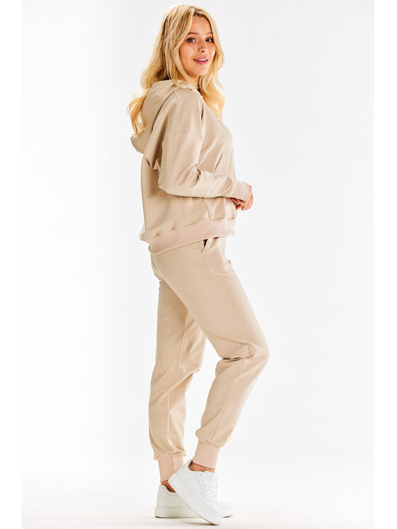 Infinite You Infinite You Bluza M318 Beżowy Basic Fit