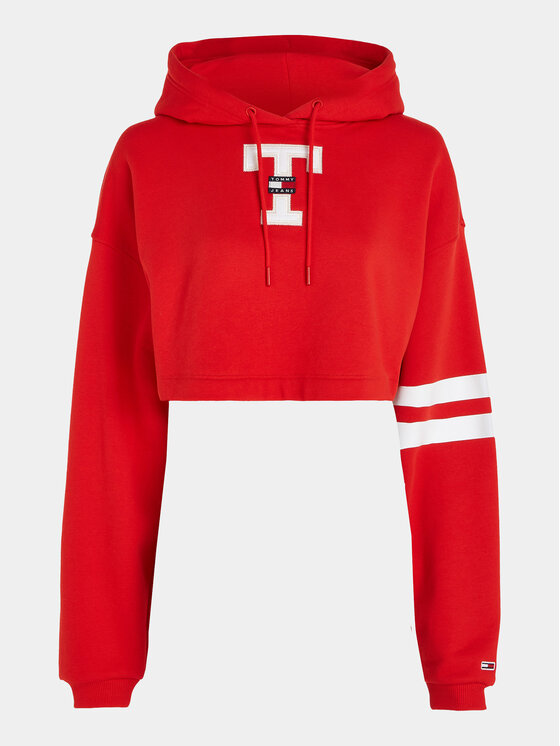 Tommy Jeans Tommy Jeans Majica dugih rukava Letterman Flag DW0DW16122 Crvena Relaxed Fit