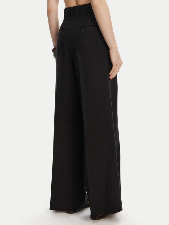 Weekend Max Mara Weekend Max Mara Palazzo kalhoty Veliero 2515131132 Černá Wide Leg