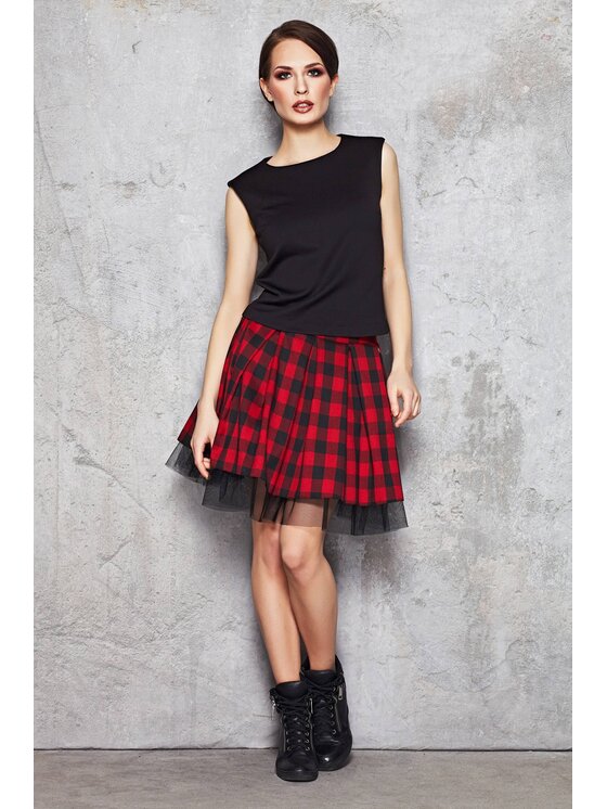 Infinite You Infinite You Sukně M035 Červená Basic Fit