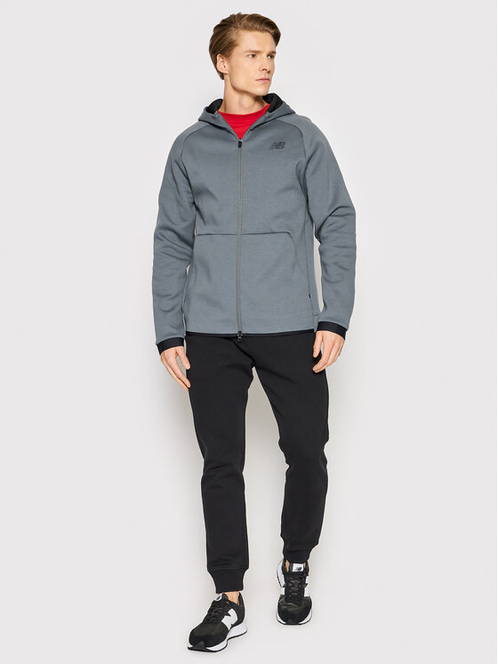 New Balance New Balance Majica dugih rukava MJ21178 Siva Athletic Fit