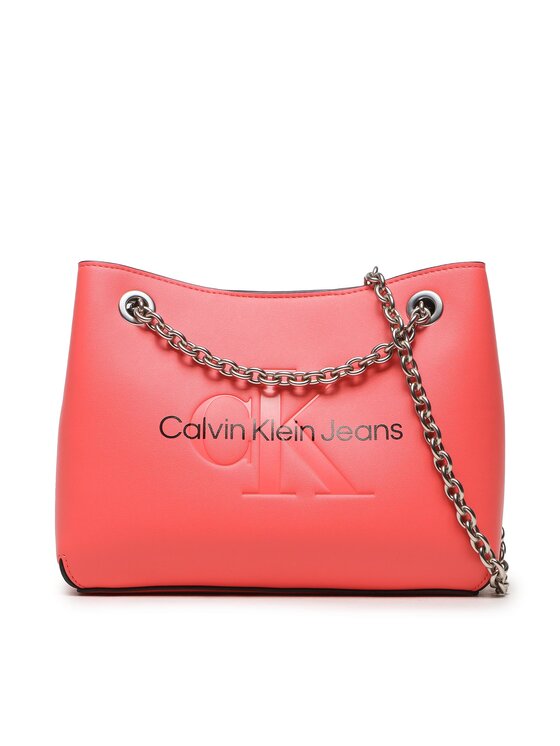 Geantă Calvin Klein Jeans Sculpted Shoulder Bag 24 Mono K60K607831 Roz