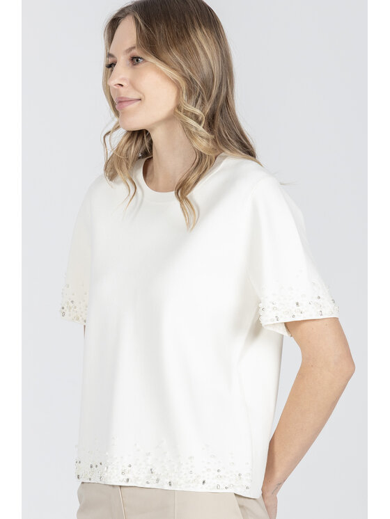 Deni Cler Milano Deni Cler Milano Sweter T-DC-S206-F2-20-12-1 Écru Regular Fit