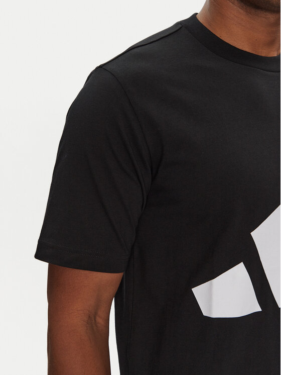 adidas adidas Футболка Essentials Big Logo JE8945 Чорний Regular Fit