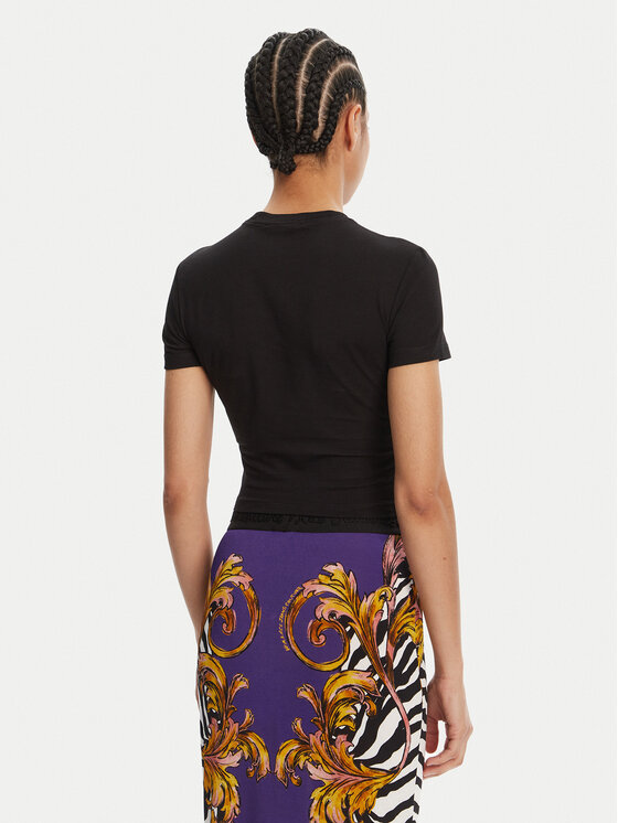 Versace Jeans Couture Versace Jeans Couture Тишърт 78HAHC05 Черен Slim Fit