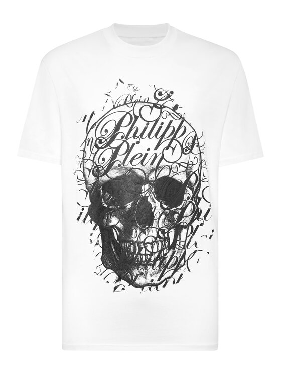 PHILIPP PLEIN PHILIPP PLEIN T-Shirt 24635 Biały Regular Fit