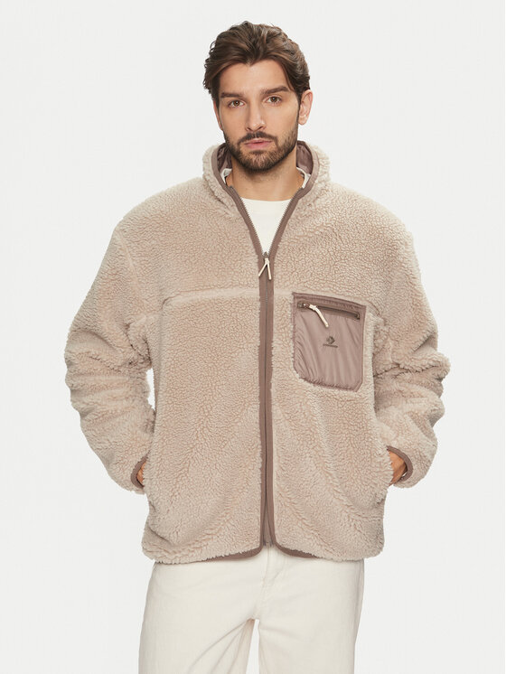 Converse Converse Демісезонна куртка 10026727-A01 Бежевий Relaxed Fit