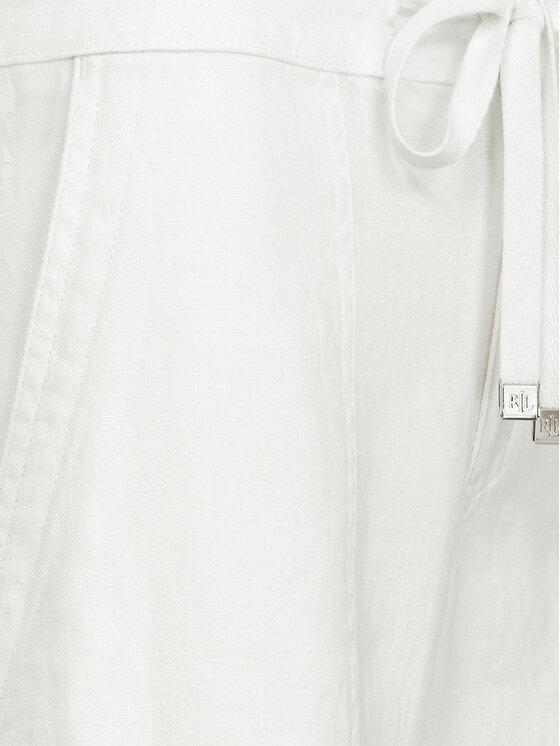 LAUREN RALPH LAUREN Lauren Ralph Lauren Pantaloni din material 200735138001 Alb Wide Leg