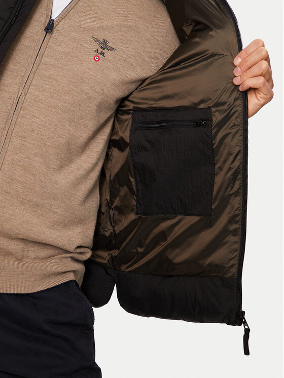 Aeronautica Militare Aeronautica Militare Sportisks veste 242AB2185CT3375 Melns Regular Fit
