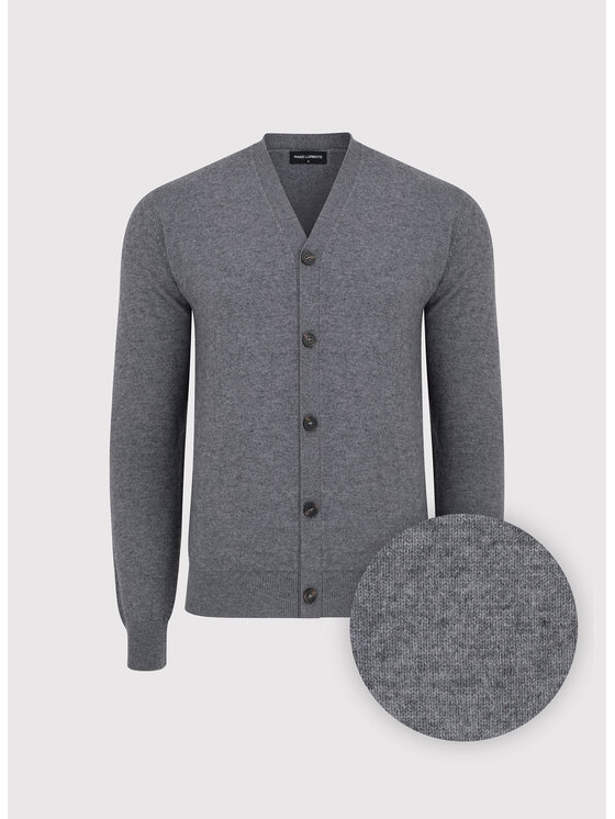 Pako Lorente Pako Lorente Kardigan P25WF-2X-006 Szary Classic Fit