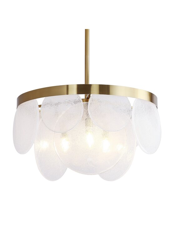 MIAhome MIAhome Lampa wisząca AURORA mosiądz 60 cm Złoty