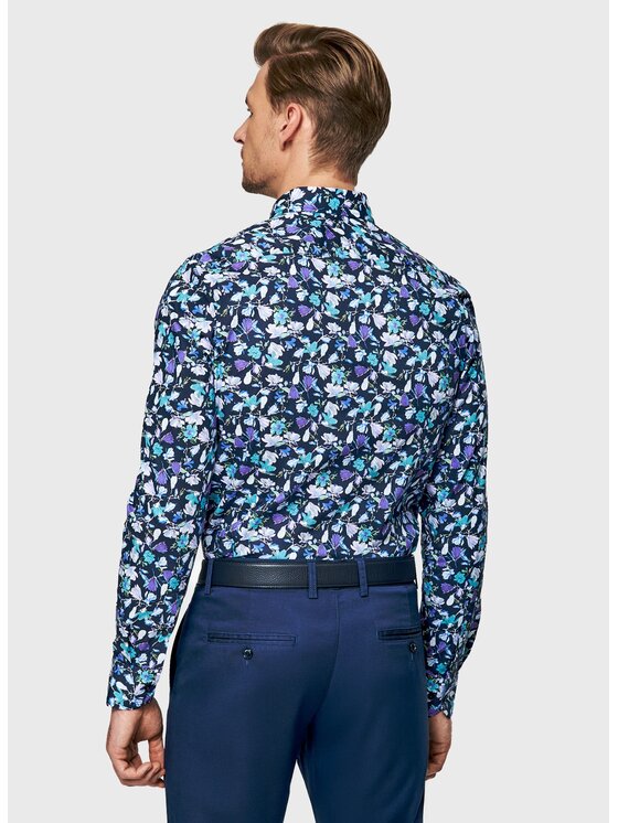 Pako Lorente Pako Lorente Koszula P26SF-1X-009 Granatowy Slim Fit