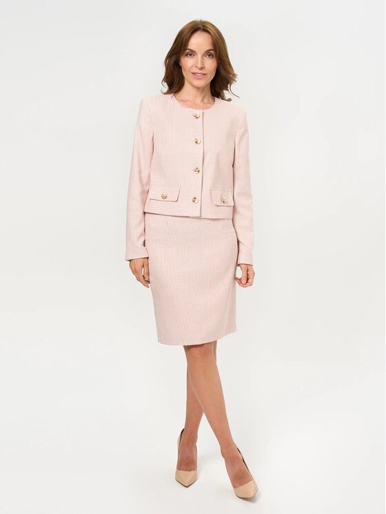 Willsoor Willsoor Spódnica ołówkowa 68269 Różowy jasny Regular Fit