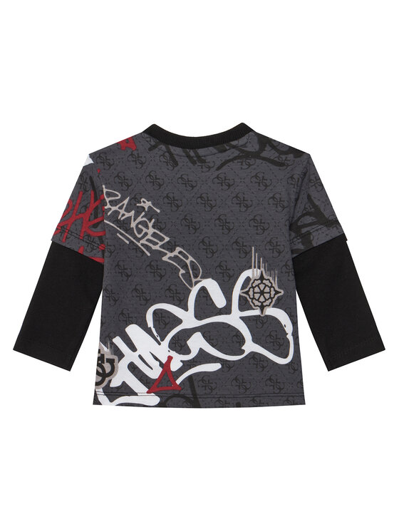Guess Guess Комплект блуза и панталон I5BG17 I3Z14 Черен Regular Fit