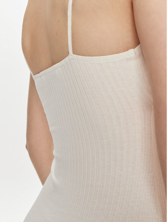Brave Soul Brave Soul Sommerkleid LDRJ-248LANA Écru Straight Fit